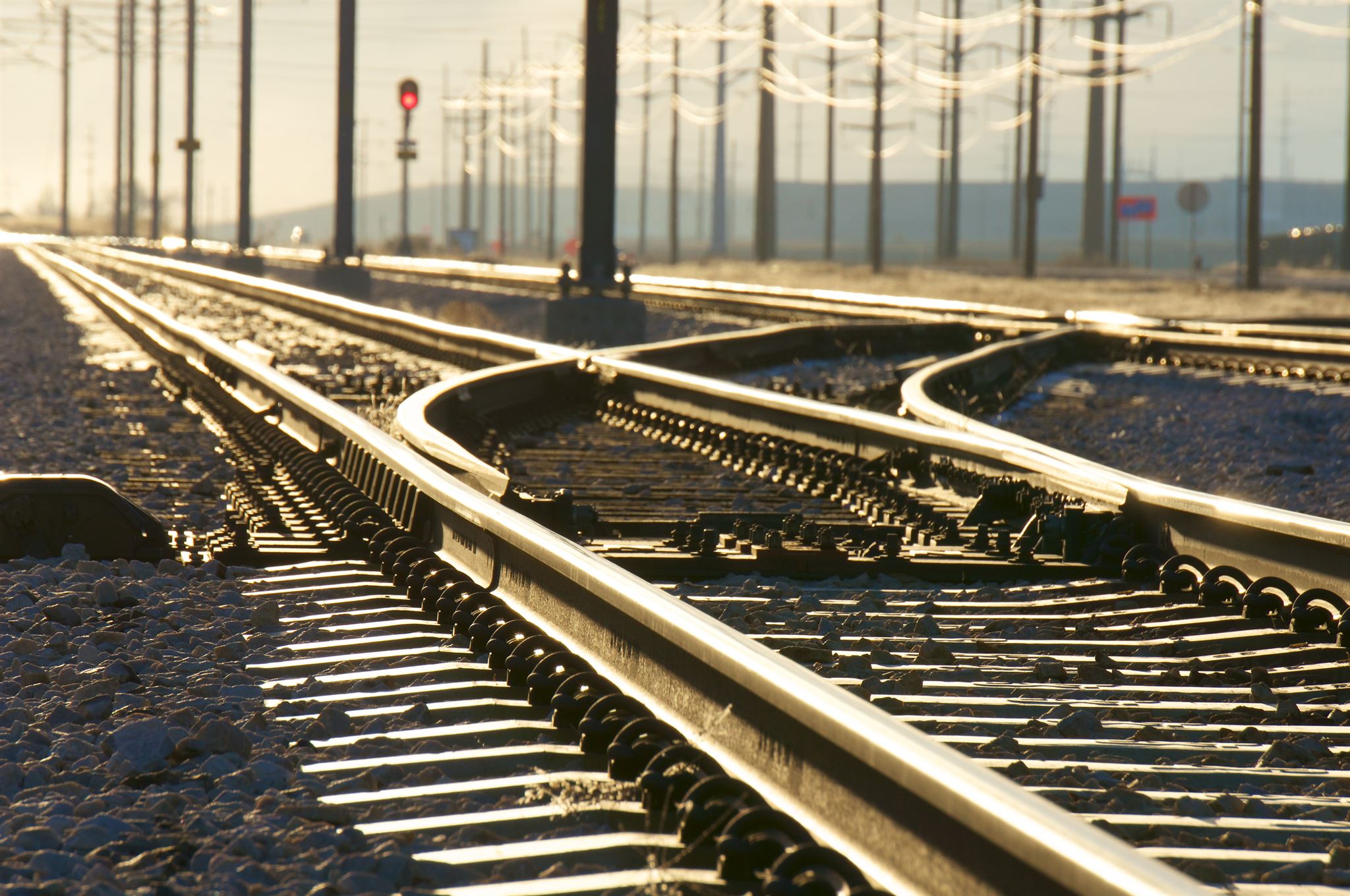 A-railway-junction-and-power-lines